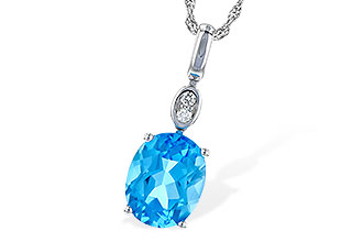 A236-25909: NECK 2.84 BLUE TOPAZ 2.87 TGW (10x8MM BT)