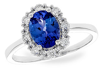 A319-86809: LDS RG 1.02 TANZANITE 1.30 TGW (8x6 OVAL)
