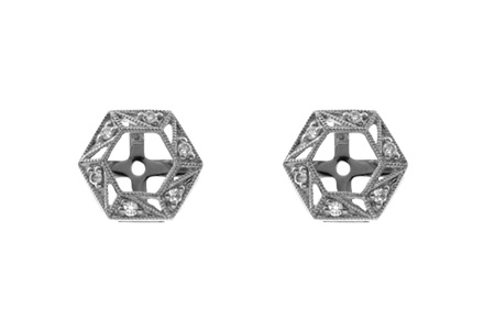 D046-26745: EARRING JACKETS .08 TW (FOR 0.50-1.00 CT TW STUDS)