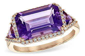 D236-19499: LDS RG 3.48 TW AMETHYST 3.70 TGW (12x8MM)