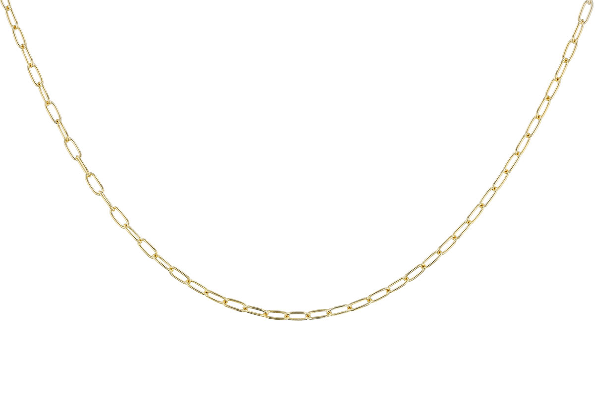 E319-87726: PAPERCLIP SM (8", 2.40MM, 14KT, LOBSTER CLASP)