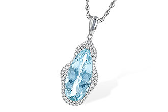 H236-24035: NECK 3.97 AQUAMARINE 4.20 TGW