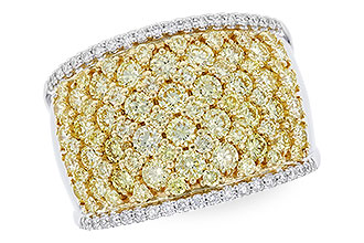 H319-84953: LDS DIA WED RG 2.19 YELLOW DIAS 2.37 TW