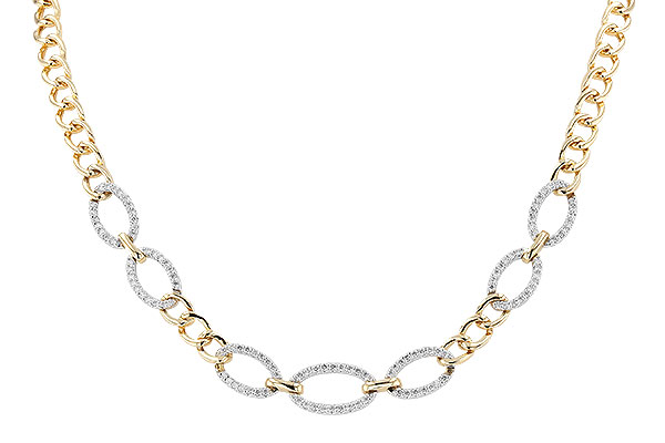 M319-84044: NECKLACE 1.12 TW (17")(INCLUDES BAR LINKS)